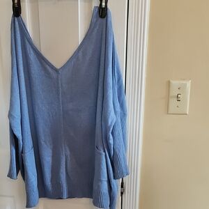 Lovely Powder Blue Knit Top
